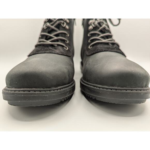 Clarks | Raisie Vita Boot Ankle Leather Zip Up & Tie | Sz 9.5 W - Picture 4 of 12